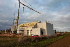 IZIER - Salle polyvalente : murs en béton armé